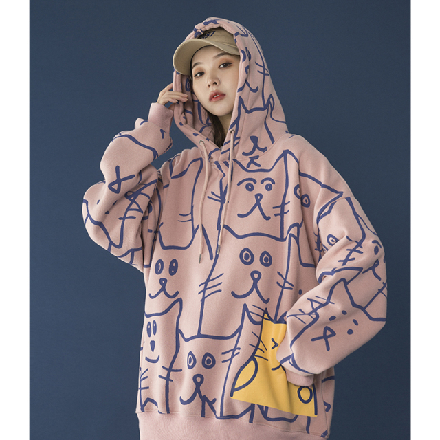Custom Print 3D anime Hoodies 100% Polyester pullover sublimation hoodie for women