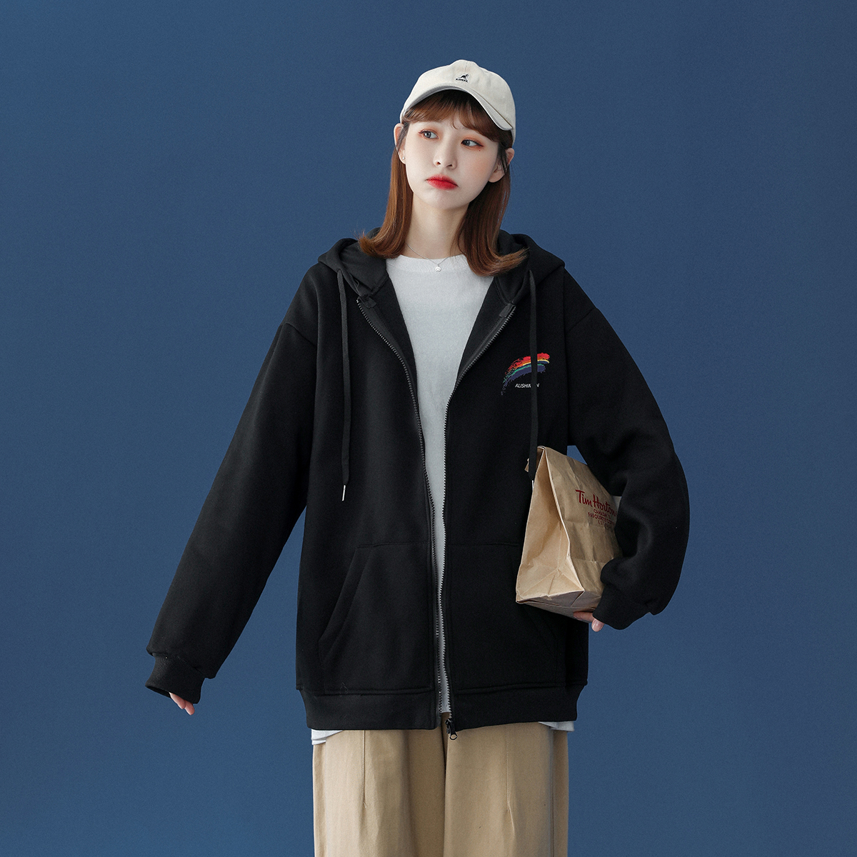 Factory direct custom cheap streetwear hoodie oem oversized heavyweight men women full zip hoodie