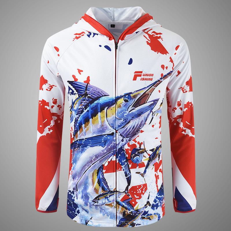 Fishing jersey long sleeve with hood out door sports fishing jersey