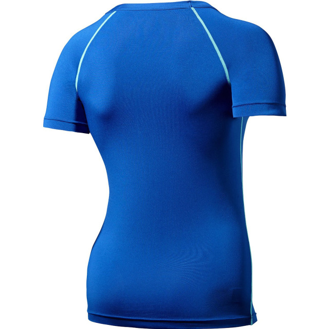 Women gym fitness compress t shirt stretchable breathable running t shirt for sports and exercise