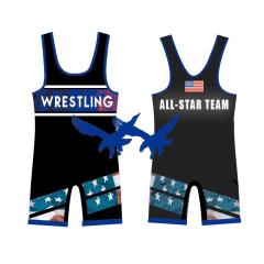 Wrestling singlet fully digital printing for wrestlersa and wrestling clubs