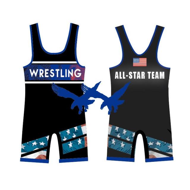 Wrestling singlet fully digital printing for wrestlersa and wrestling clubs