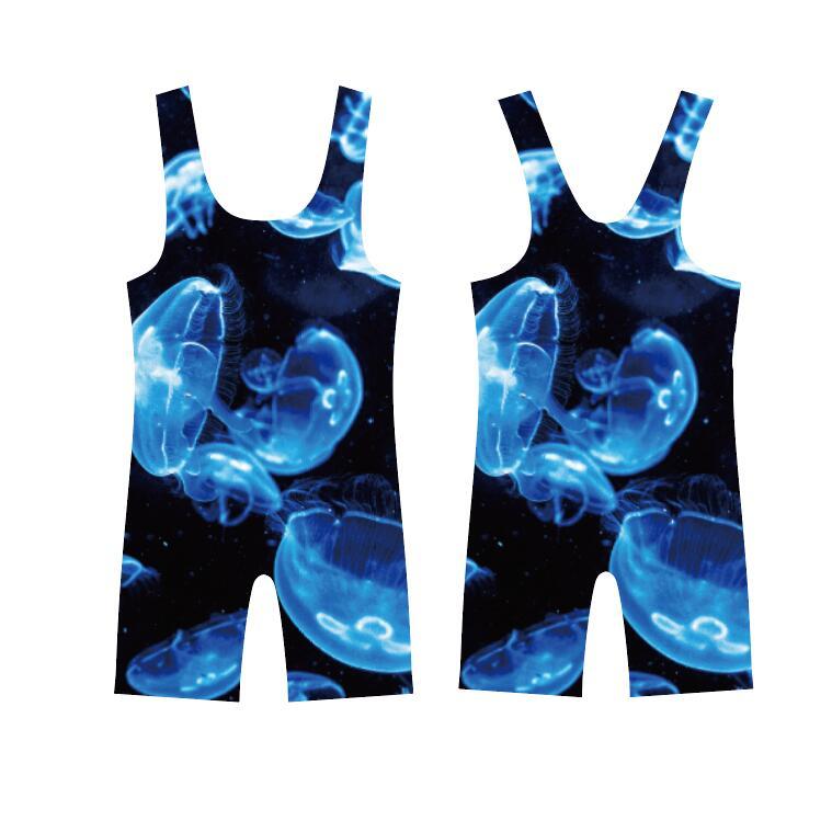 Wrestling singlet fully digital printing for wrestlersa and wrestling clubs