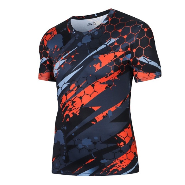 Top quality quick dry compress short sleeve t shirts mma rasguards for men