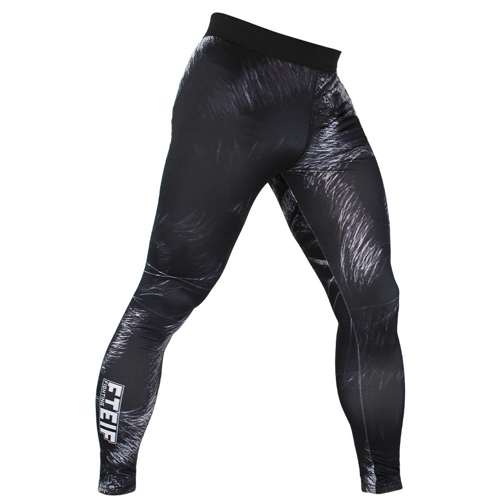 Mens compress tight pants long combat pants for mma fight