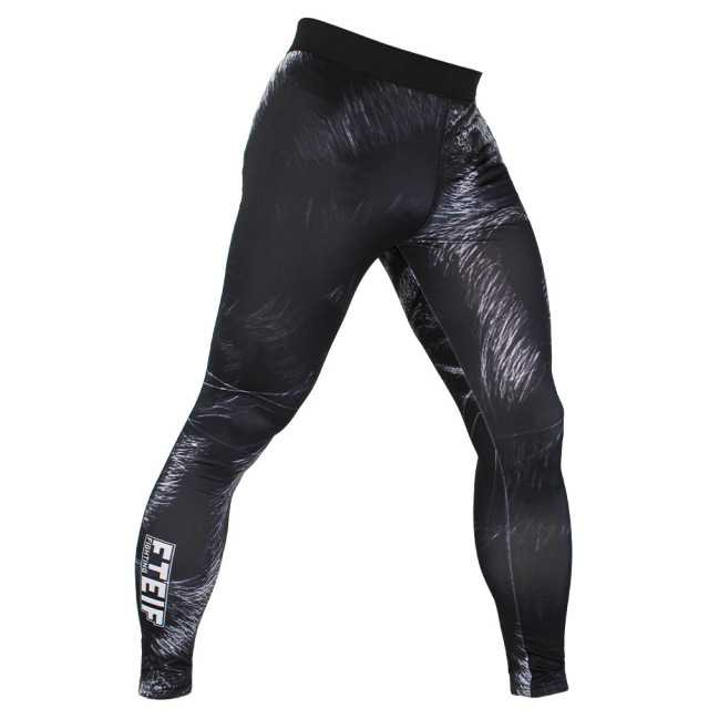 Mens compress tight pants long combat pants for mma fight