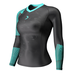 Women long sleeve compress rashguards compression t shirts