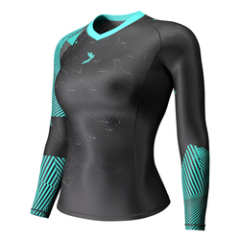 Women long sleeve compress rashguards compression t shirts