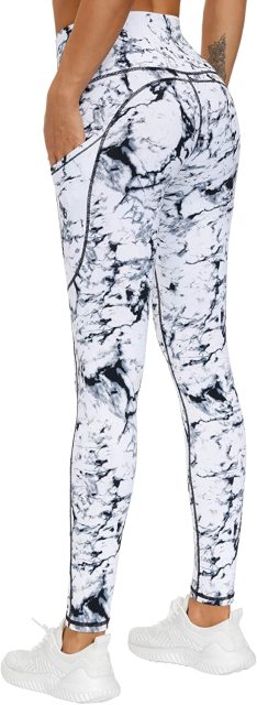 Full printing women yoga pants leggings with invisble phone pocket