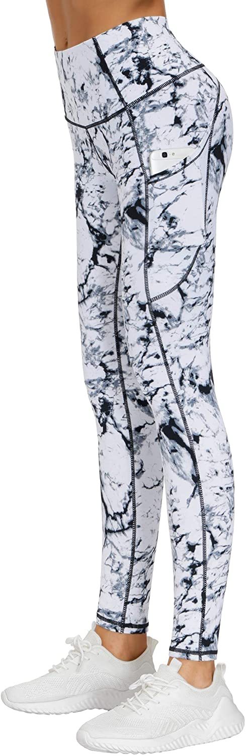 Full printing women yoga pants leggings with invisble phone pocket