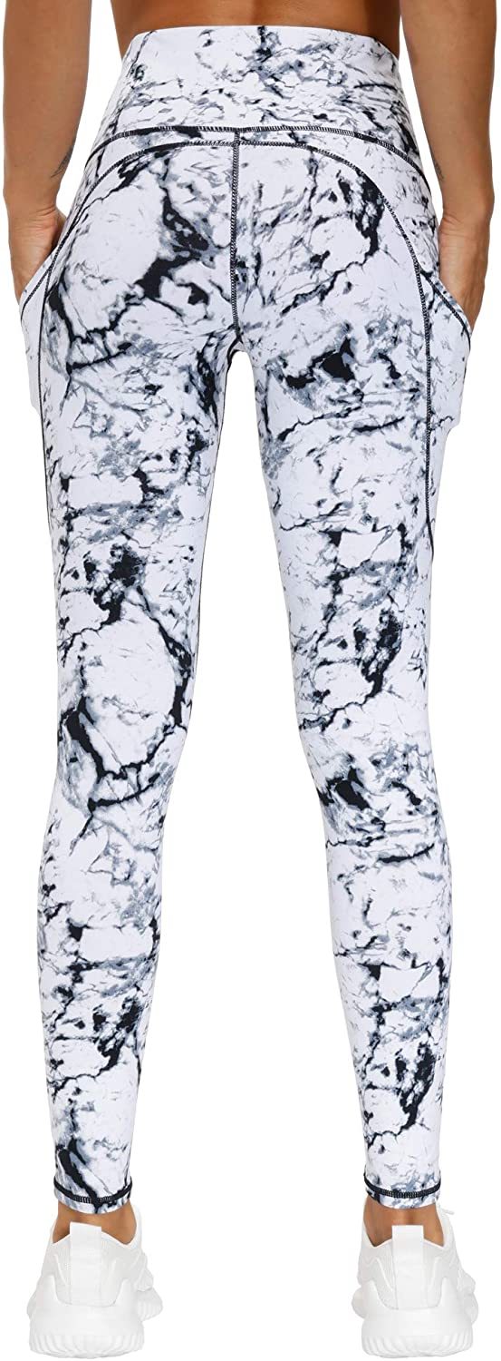 Full printing women yoga pants leggings with invisble phone pocket