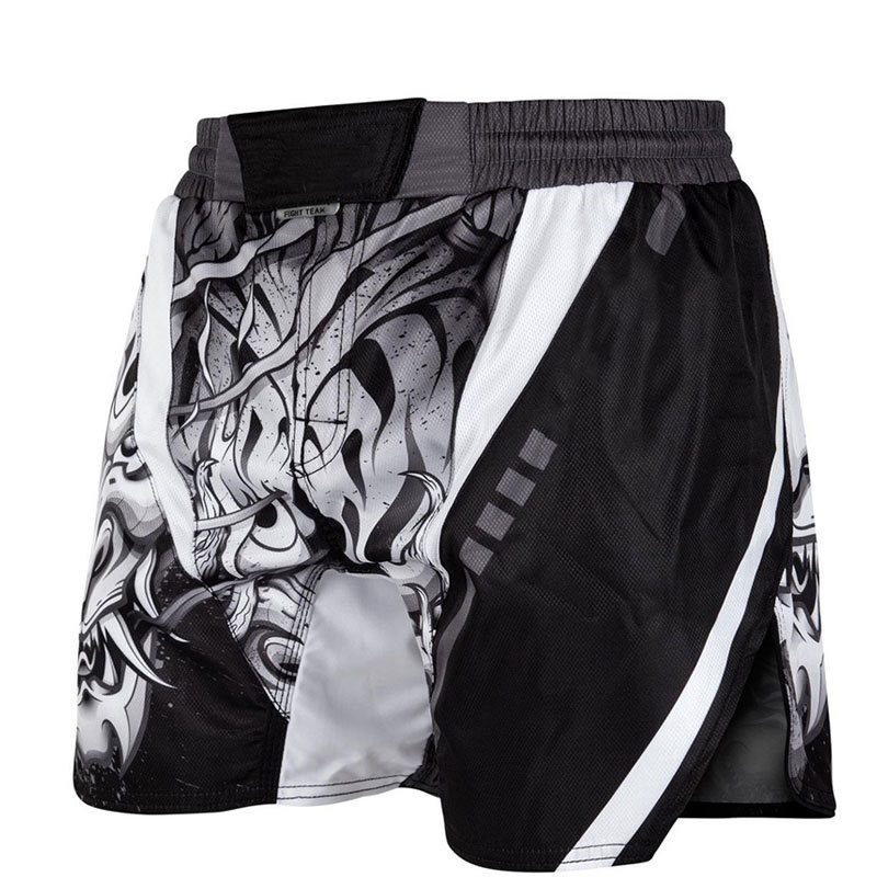 Quck dry fully printed custom mens mma shorts muay thai shorts thai fight shorts