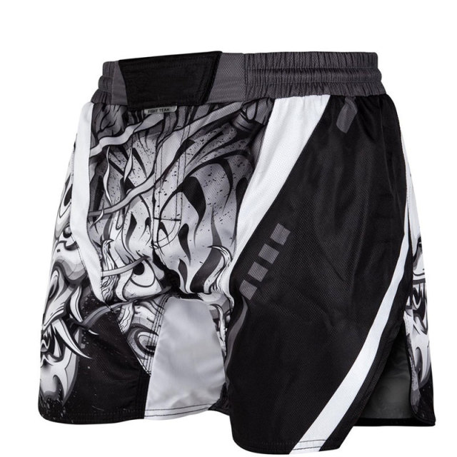 Quck dry fully printed custom mens mma shorts muay thai shorts thai fight shorts