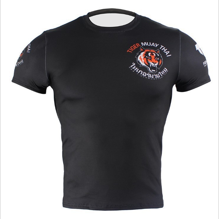 Long sleeve combat t shirt fightwear mma rashguards compress t shirts for men