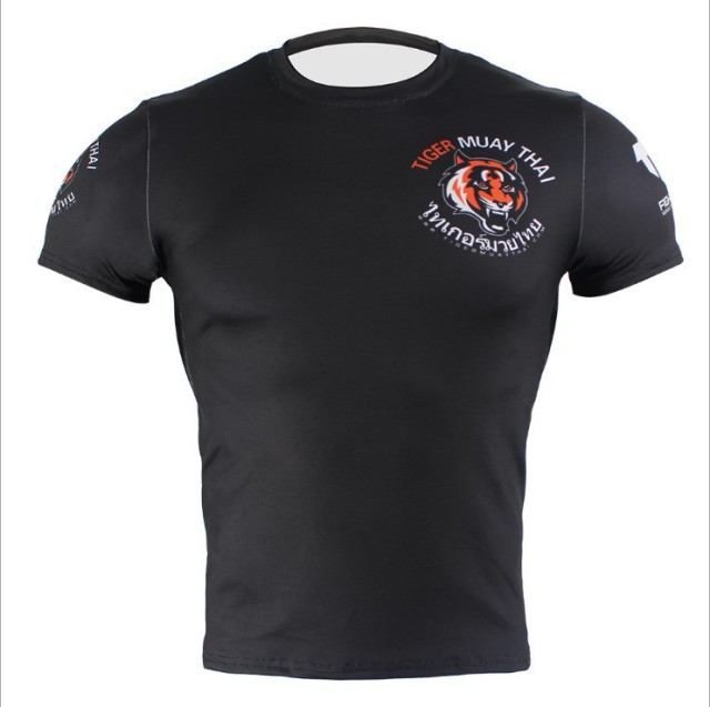 Long sleeve combat t shirt fightwear mma rashguards compress t shirts for men