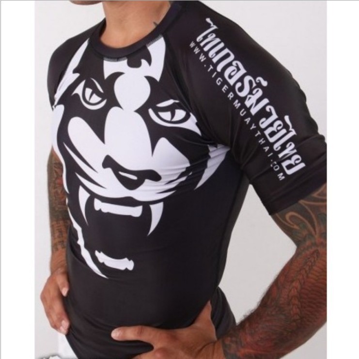 Long sleeve combat t shirt fightwear mma rashguards compress t shirts for men