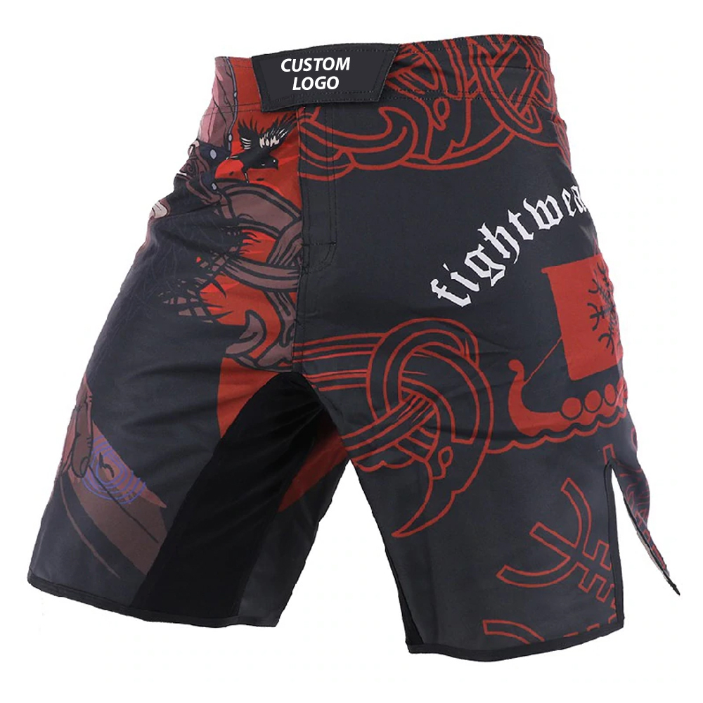 Digital printing sublimated mma shorts customized sizes for men