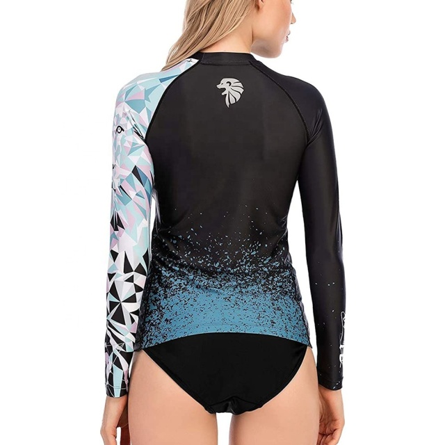 Women long sleeve compress rashguards compression t shirts
