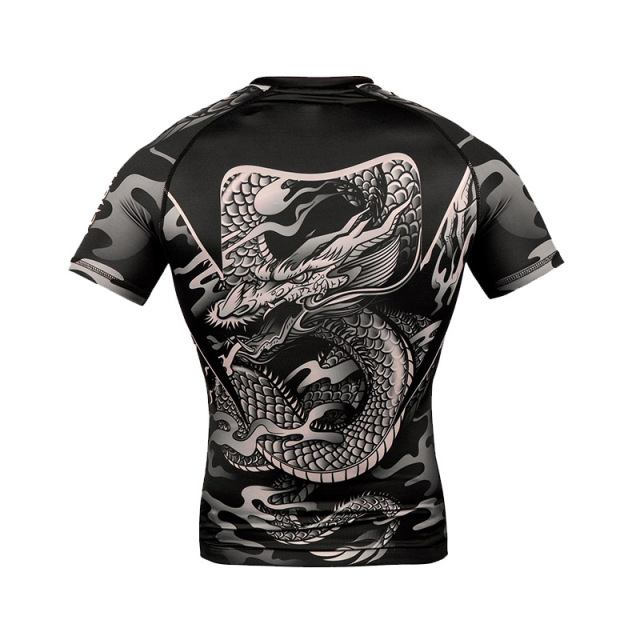 Short sleeve combat mma fight t shirt compression t shirt