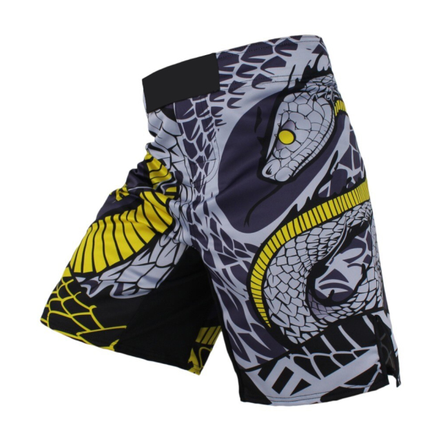 Dragon snake artwork design fight shorts mma combat shorts for men fighters