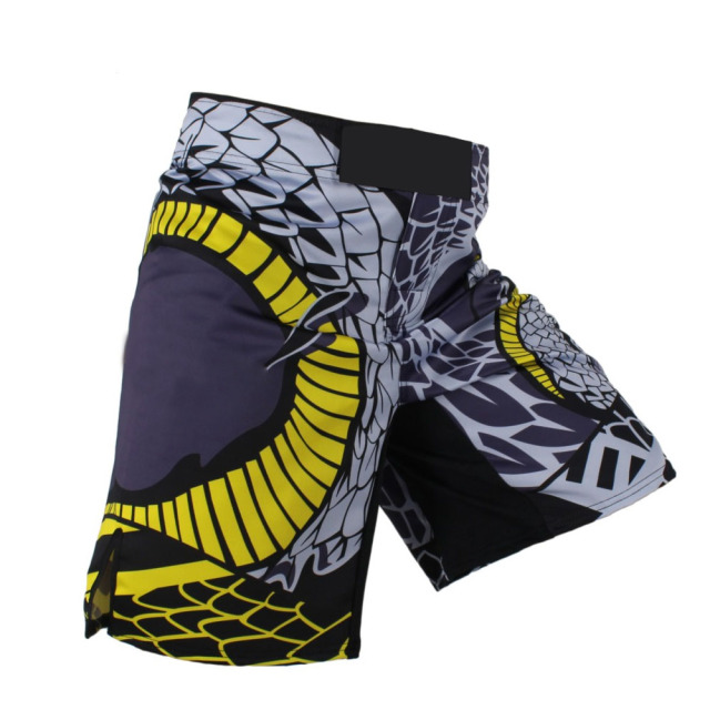 Dragon snake artwork design fight shorts mma combat shorts for men fighters