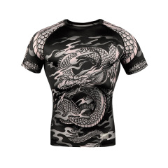 Short sleeve combat mma fight t shirt compression t shirt