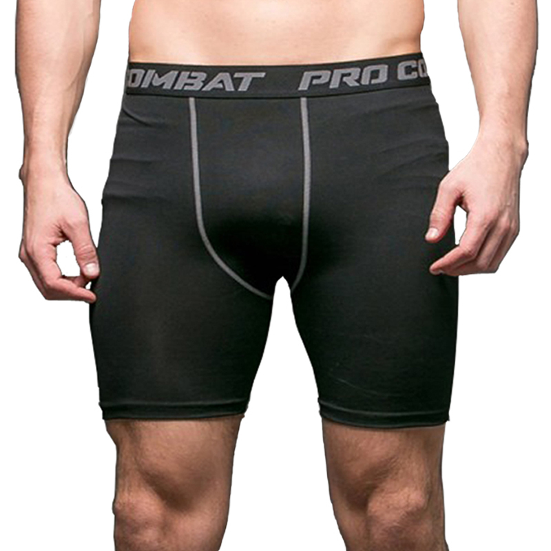 Plain color basic style compress combat shorts pro fight wear gym running shorts