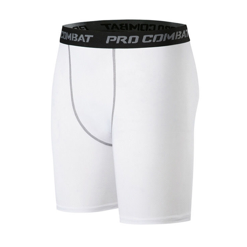 Plain color basic style compress combat shorts pro fight wear gym running shorts