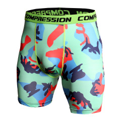 Camo print digital printing sublimated mma compress shorts