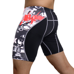 Sublimation printing compress shorts fight tights combat shorts