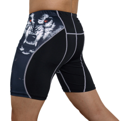 Sublimation printing compress shorts fight tights combat shorts