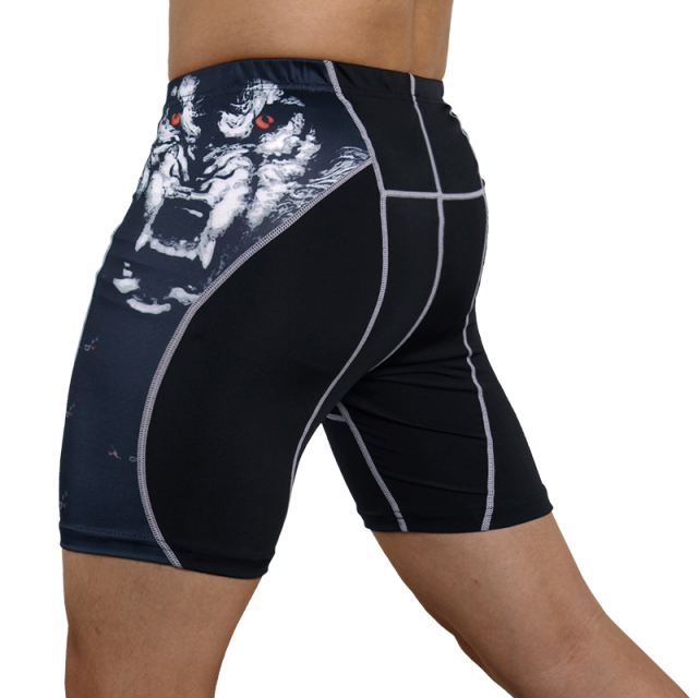 Sublimation printing compress shorts fight tights combat shorts