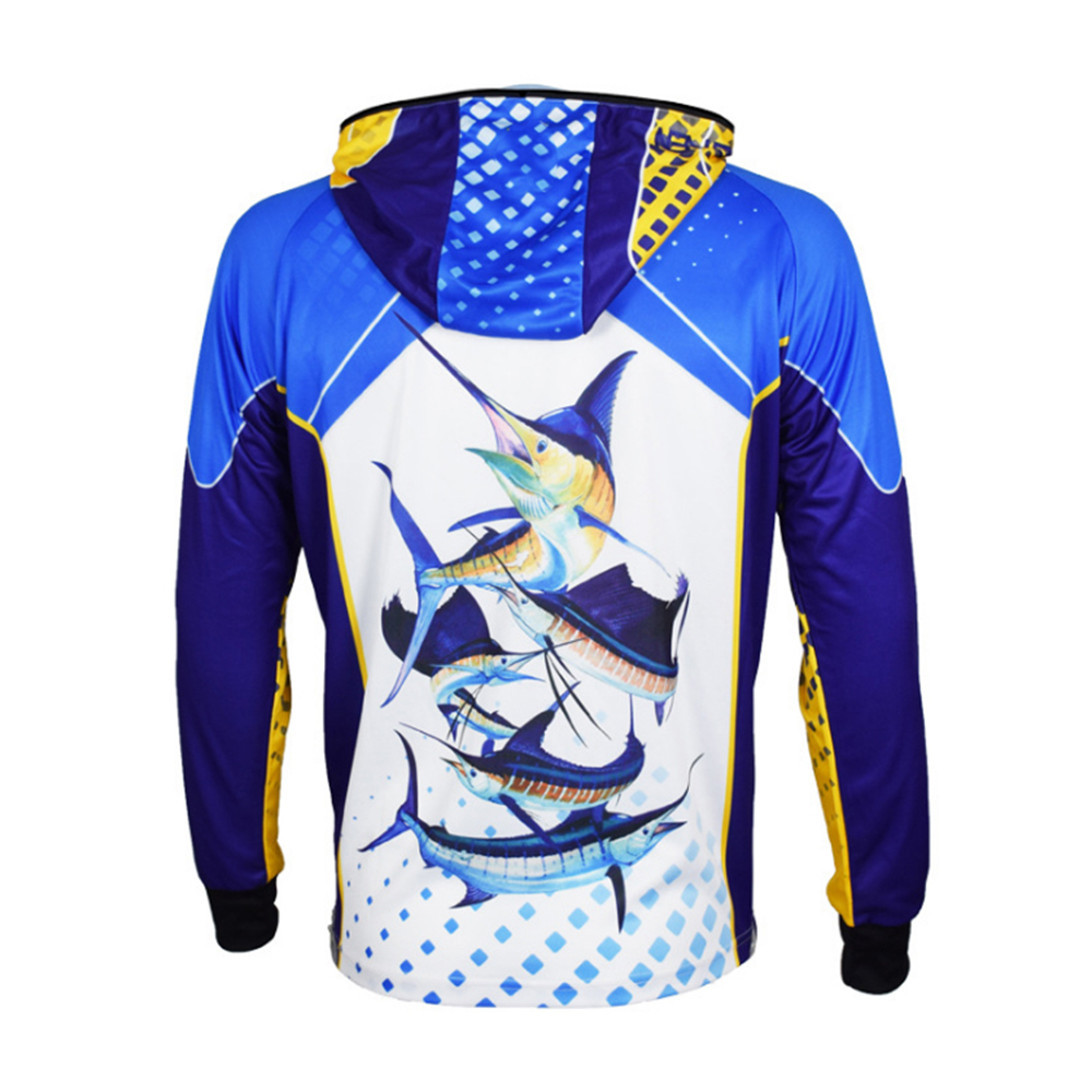 Sublimation Printing Custom Fishing Jersey with Hood