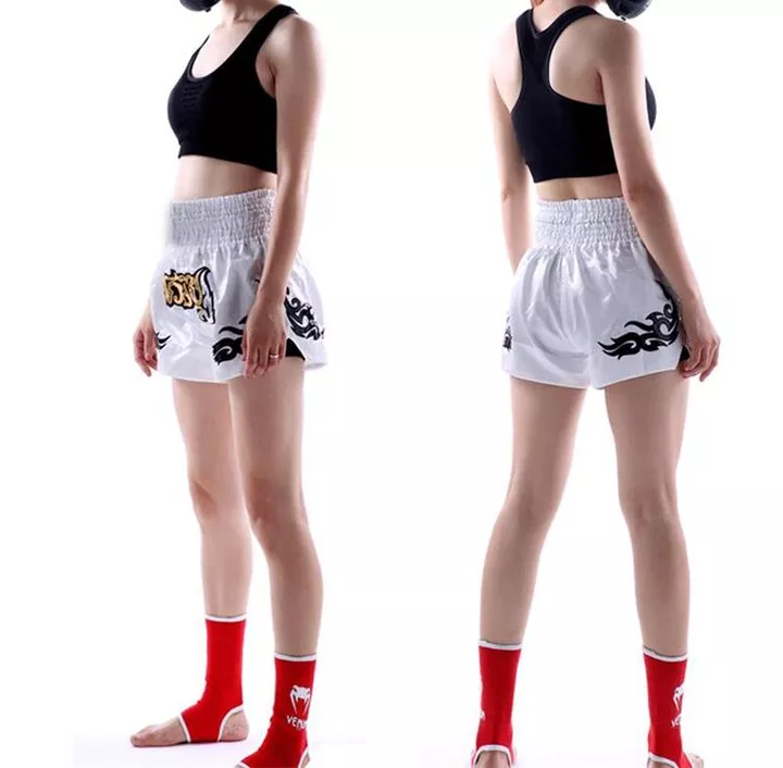 Custom Blue Color Women Muay Thai Shorts