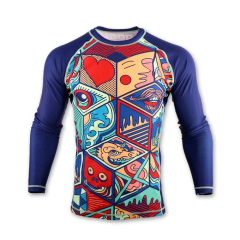 New Design Blue Color Quick-Dry Fabric rashguards