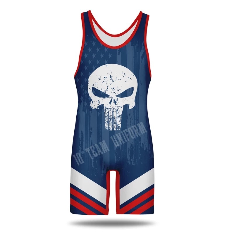 Full Sublimated rinting wrestling singlet shirt singlet