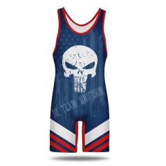 Full Sublimated rinting wrestling singlet shirt singlet