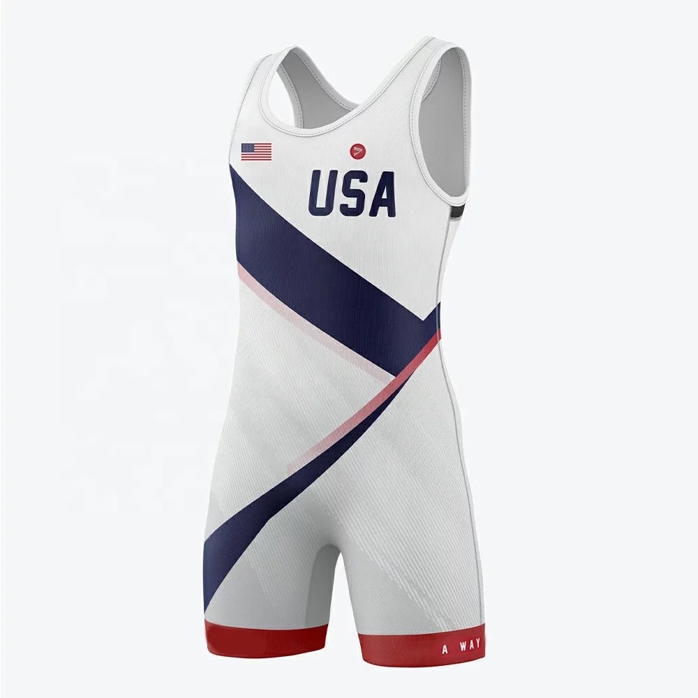 USA wrestling team wrestling singlet trainning shirt