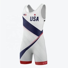 USA wrestling team wrestling singlet trainning shirt