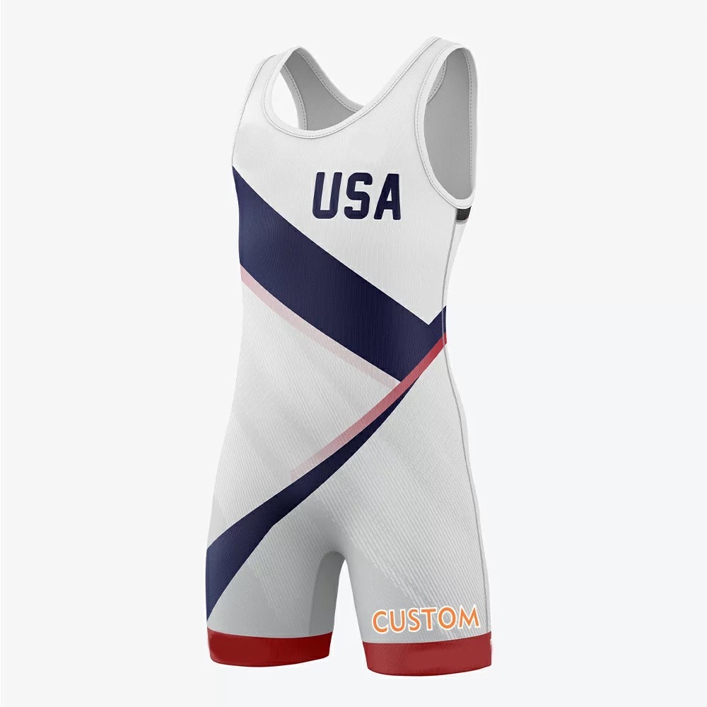 USA wrestling team wrestling singlet trainning shirt