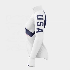 USA wrestling team wrestling singlet trainning 1/4 zipper jacket