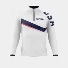 USA wrestling team wrestling singlet trainning 1/4 zipper jacket
