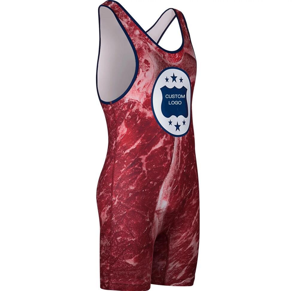 Camo Printing Youth Size Wrestling Singlet