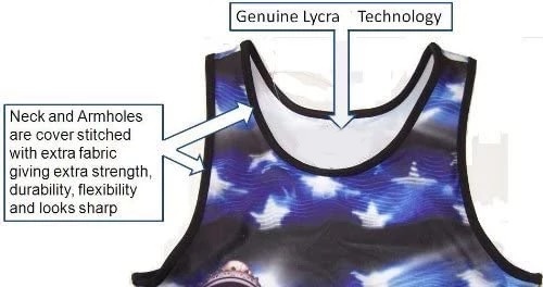 Custom Printing American Eagle Wrestling Singlet with Silicon Gripper