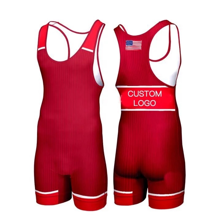 Adult Mens Wrestling Singlet Custom Logo