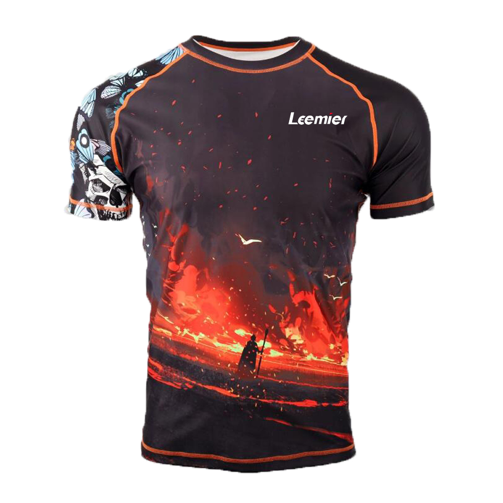 Mens MMA Combat Fight Rash Guards For Fighters