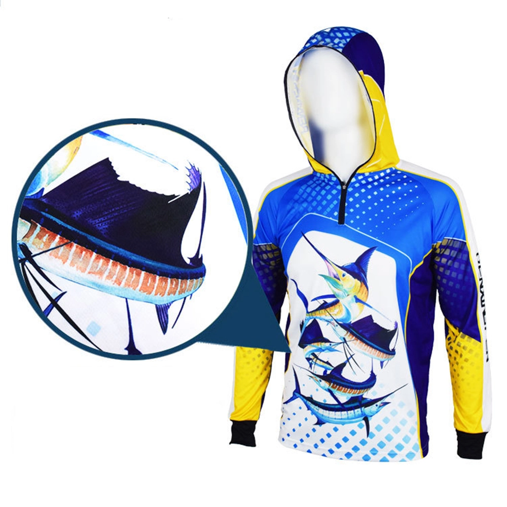 Custom fishing jersey product detail for sublimation apparel sourcing