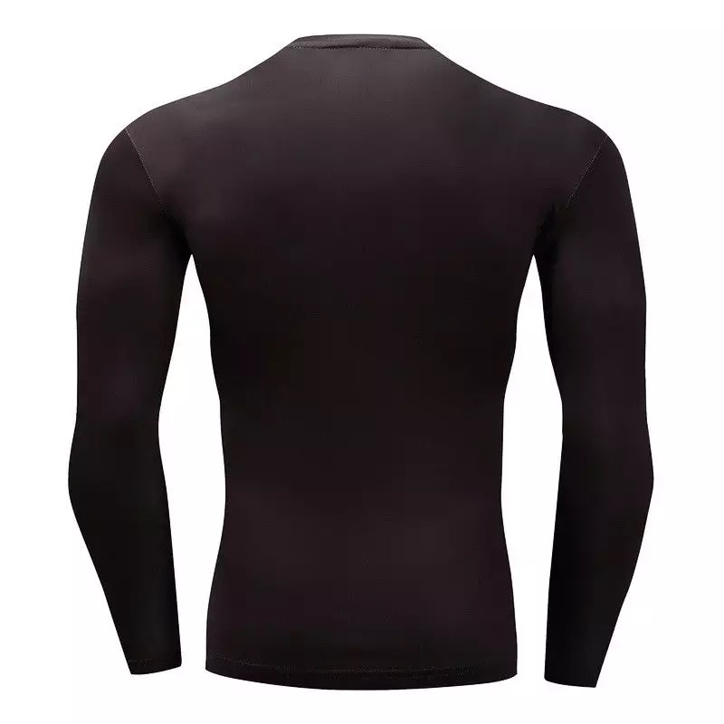 Skull Printing Long Sleeve Mens Combat BJJ Rash Guard