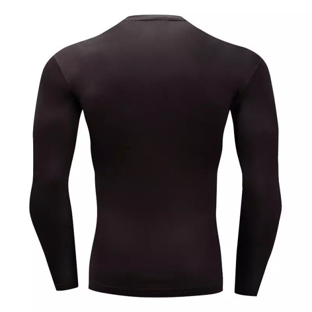Skull Printing Long Sleeve Mens Combat BJJ Rash Guard