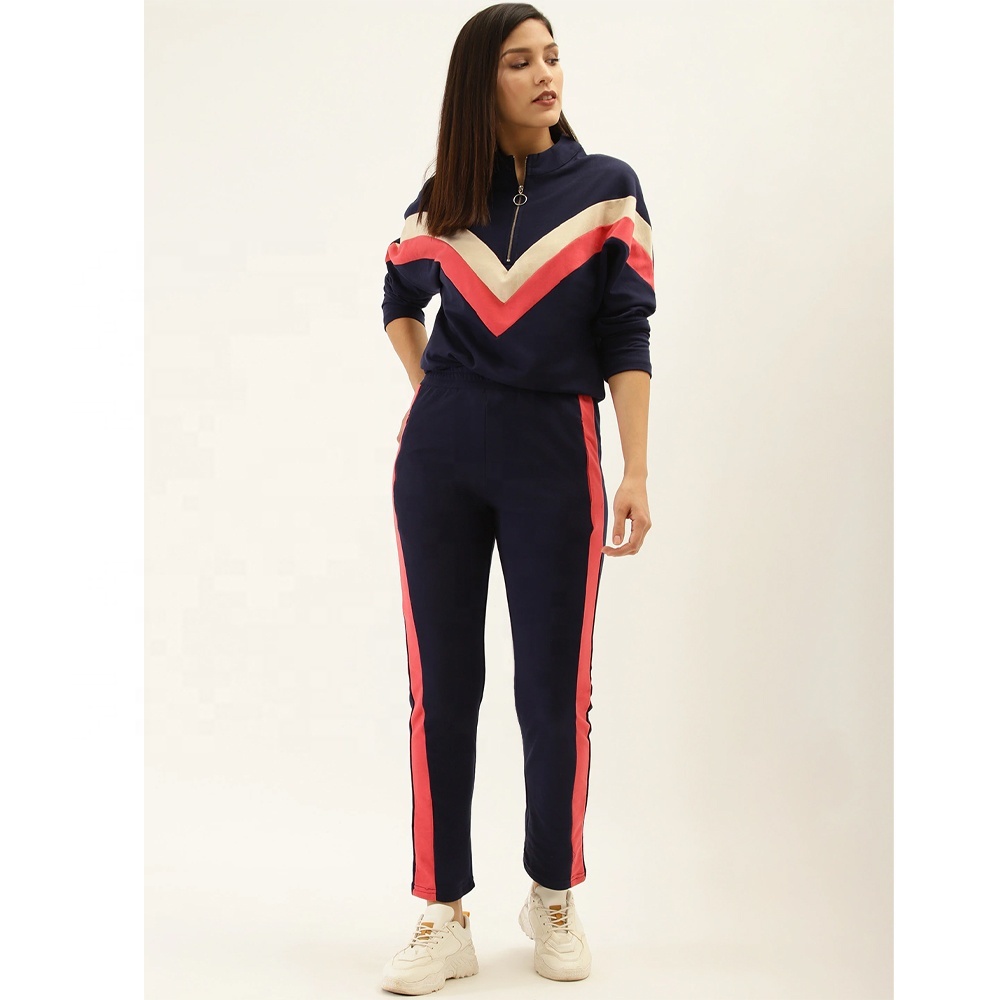Elegant Women Fashion Athleisure Sports Track Suit
